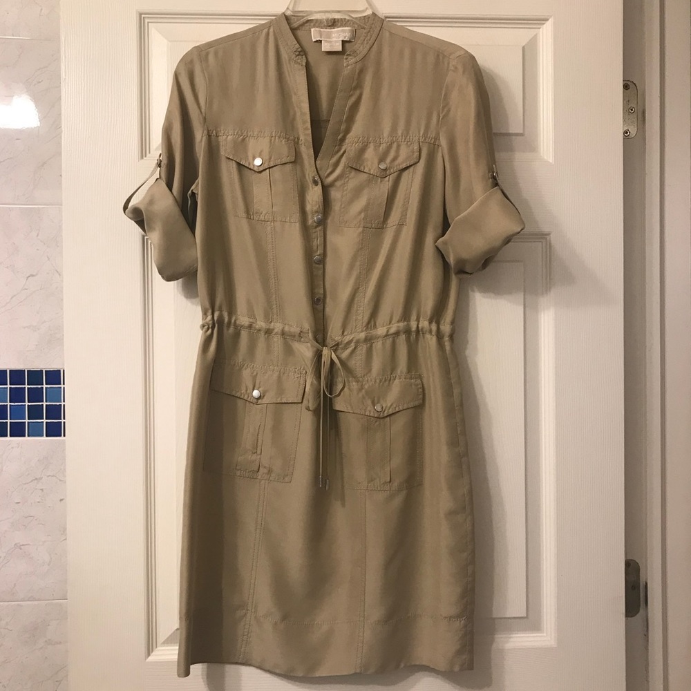 Michael Kors silk shirt dress